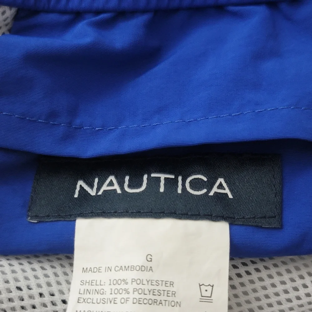 Nautica sailing flag quick dry swim trunks men's large navy beach shorts